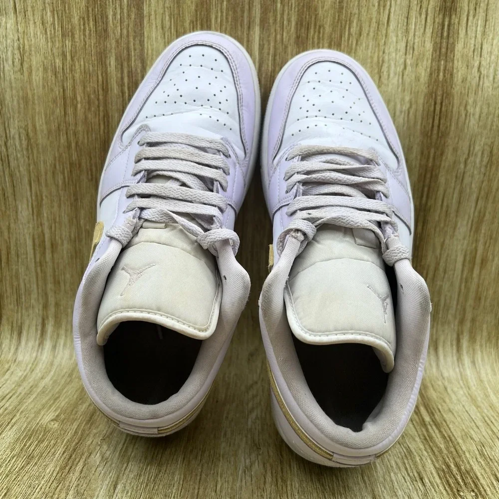 Men's Size 9 Women's 10.5 - Nike Air Jordan 1 Low Barely Grape‎ Shoes DC0774-501